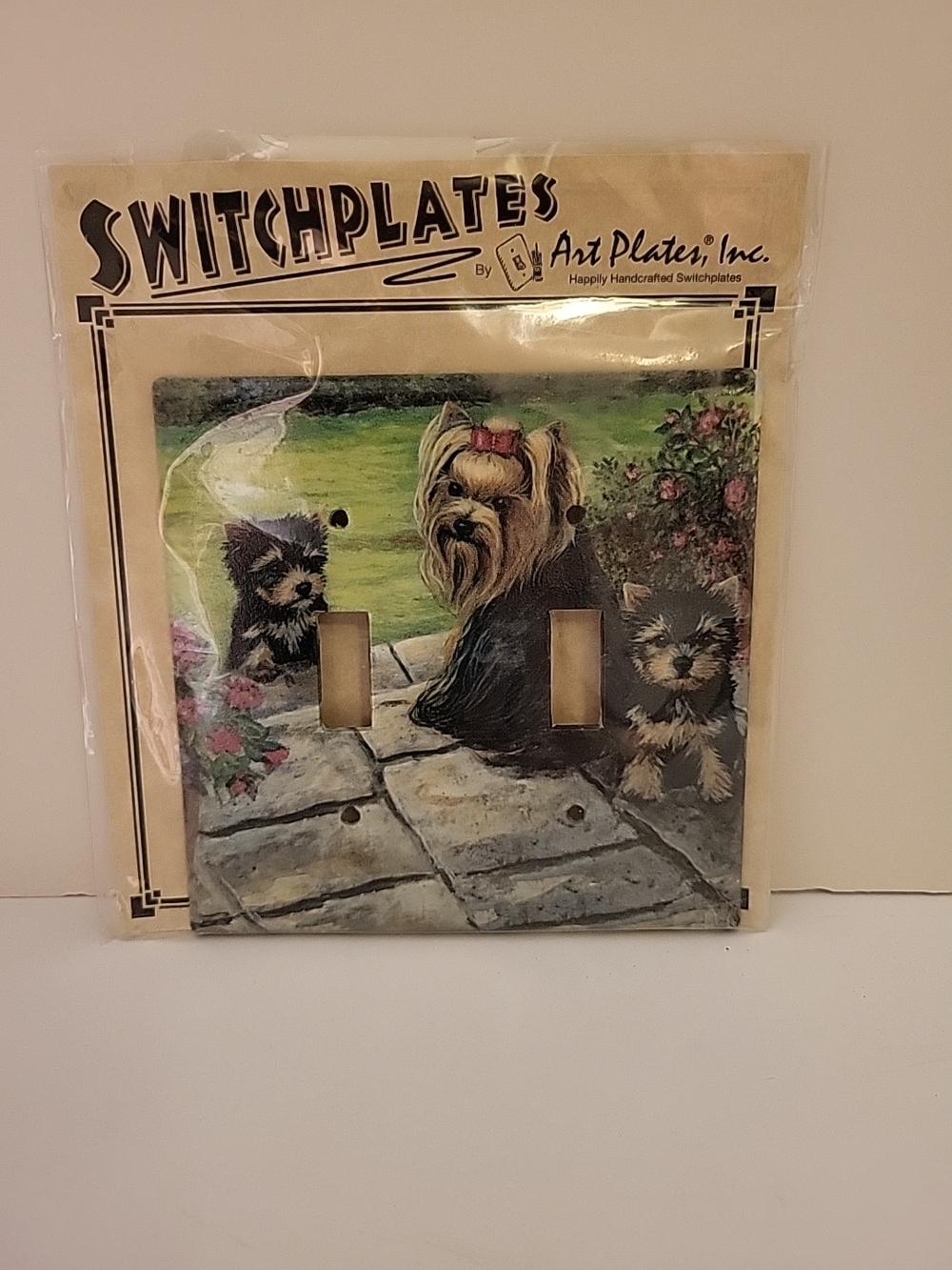 Wall Switchplate Decorative Yorkie Double Toggle Wall Plate